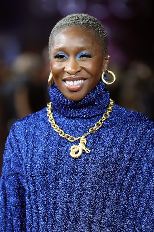 LONDON, ENGLAND - NOVEMBER 09: Cynthia Erivo attends the UK Premiere Of "House of Gucci" at Odeon Lu...