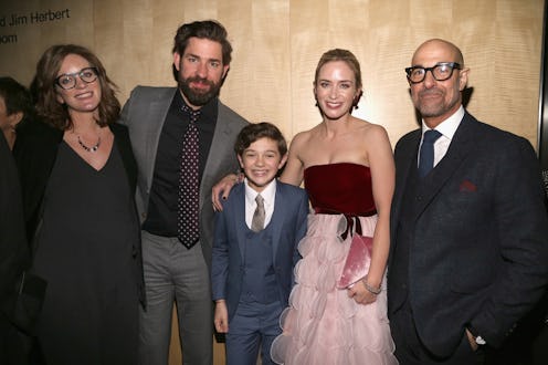 NEW YORK, NY - APRIL 02: Felicity Blunt, John Krasinski, Noah Jupe, Millicent Simmonds, Emily Blunt...