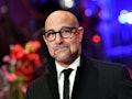 Stanley Tucci reminded fans he's related to John Krasinski with a Thanksgiving picture.