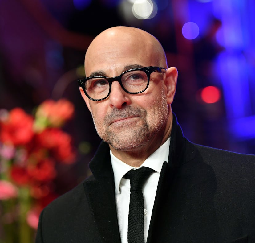 Stanley Tucci reminded fans he's related to John Krasinski with a Thanksgiving picture.