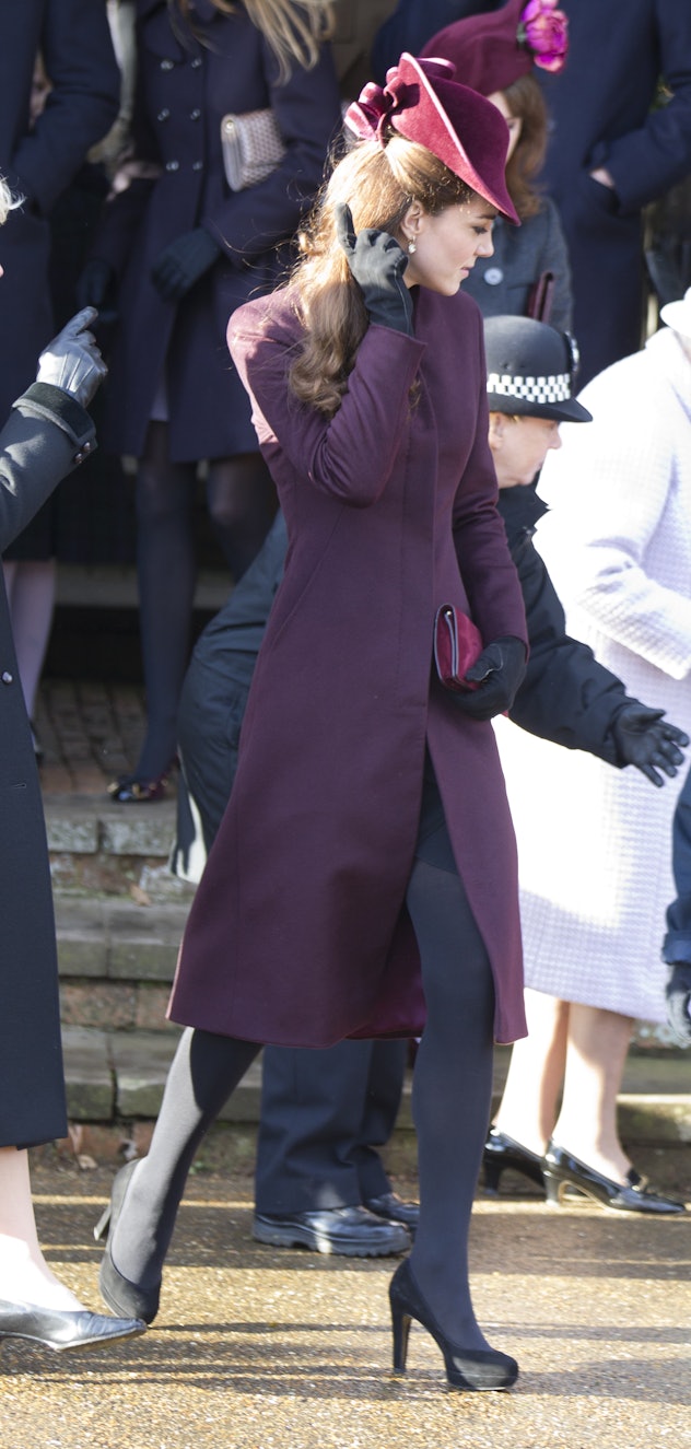 Catherine, Duchess Of Cambridge Attends St Mary Magdalene Church, On The Royal Estate In Sandringham...