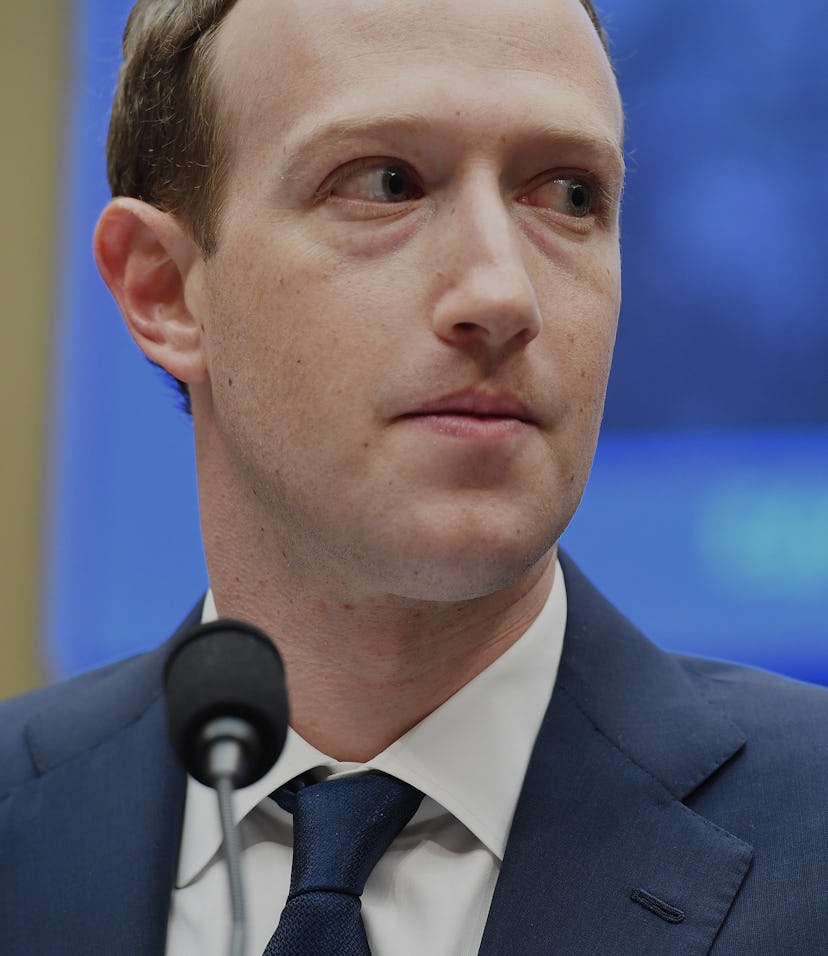 WASHINGTON, DC - APRIL 11: Facebook CEO, Mark Zuckerberg appears for a hearing with the House Energy...