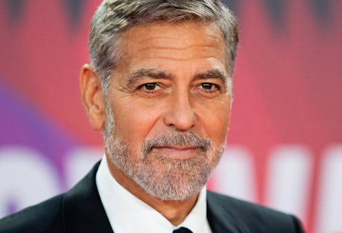 LONDON, ENGLAND - OCTOBER 10: George Clooney attends "The Tender Bar" Premiere during the 65th BFI L...