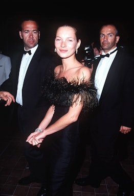 Kate Moss in feathers