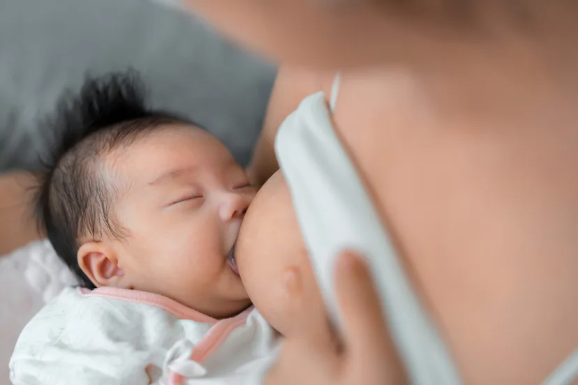 baby breastfeeding