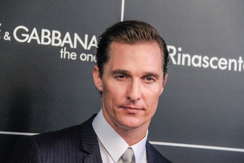 American actor Matthew McConaughey in Rinascente in Piazza Duomo to promote Dolce & Gabbana's The On...