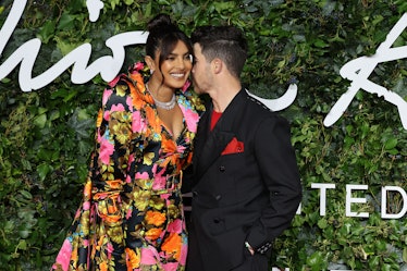 Priyanka Chopra Jonas  and Nick Jonas attend The Fashion Awards 2021