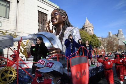 NEW YORK, NEW YORK - NOVEMBER 25: Aespa attends Macy's 95th Thanksgiving Parade in November ...