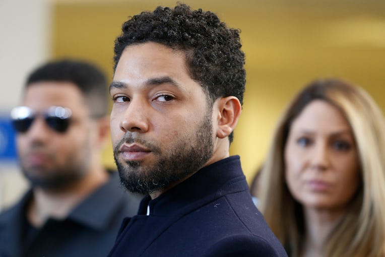 CHICAGO, ILLINOIS - MARCH 26: Actor Jussie Smollett after his court appearance at Leighton Courthous...