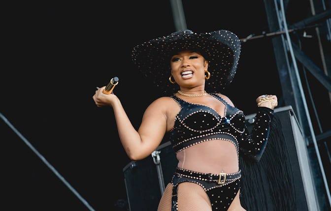 AUSTIN, TEXAS - OCTOBER 08: Rapper Megan Thee Stallion performs onstage during weekend two, day one ...