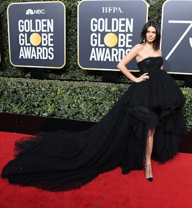 Kendall Jenner arrives at the 75th Annual Golden Globe Awards 