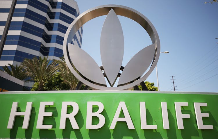 TORRANCE, CALIFORNIA - AUGUST 28: An Herbalife logo is displayed outside an Herbalife office on Augu...