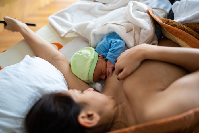 Vaginal pain after C-section is normal.