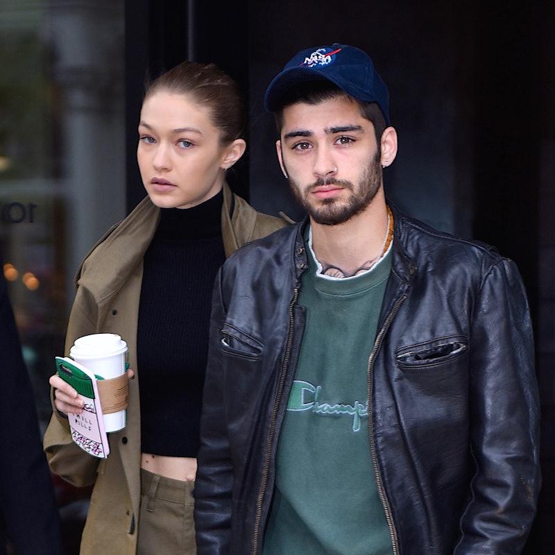 NEW YORK, NY - APRIL 25:  Gigi Hadid and Zayn Malik seen out in Manhattan on  April 25, 2017 in New ...