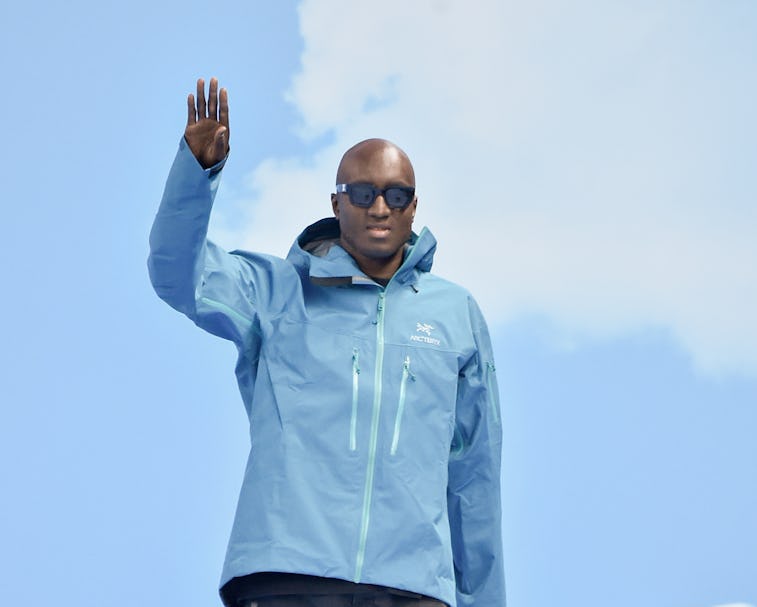 PARIS, FRANCE - JANUARY 16: Virgil Abloh walks the runway during the Louis Vuitton Menswear Fall/Win...