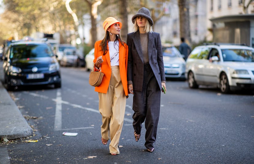 Linda Tol and Chloe Harrouche at Paris Fashion Week Spring/Summer 2019.