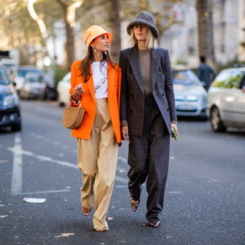 Linda Tol and Chloe Harrouche at Paris Fashion Week Spring/Summer 2019.