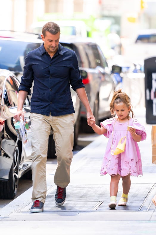 NEW YORK, NEW YORK - JUNE 17: Bradley Cooper and Lea Cooper are seen in the Financial District on Ju...