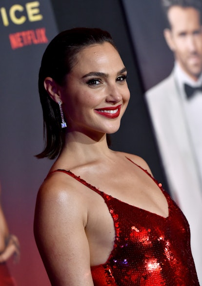 Gal Gadot attends the World Premiere of Netflix's "Red Notice" 