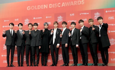 SEOUL, SOUTH KOREA - JANUARY 06: Wanna One attends the 33th Golden Disc Awards at Gocheok Sky Dome o...