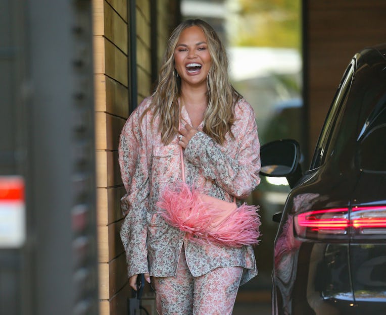 LOS ANGELES, CA - NOVEMBER 03: Chrissy Teigen is seen on November 03, 2021 in Los Angeles, Californi...