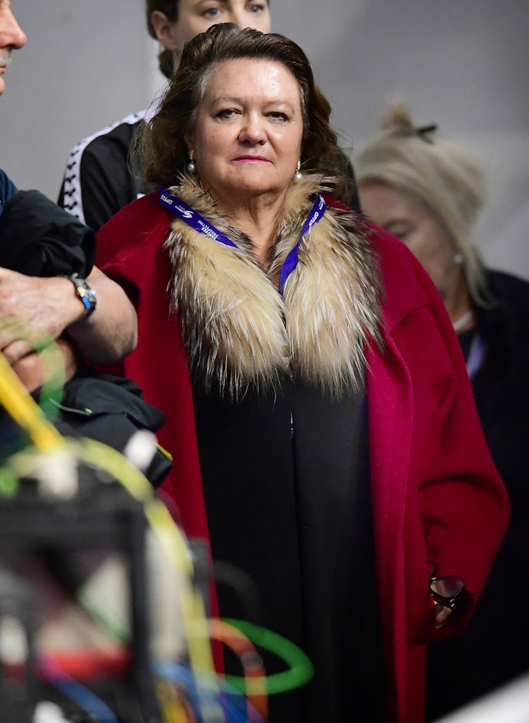 ADELAIDE, AUSTRALIA - APRIL 11: Gina Rinehart during day five of the 2019 Australian National Swimmi...