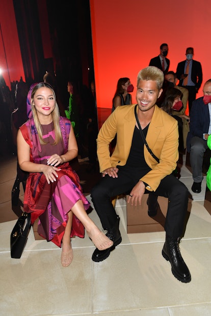 Madelyne Cline and Ross Butler, who reignited dating rumors with an Instagram post, are seen at the...