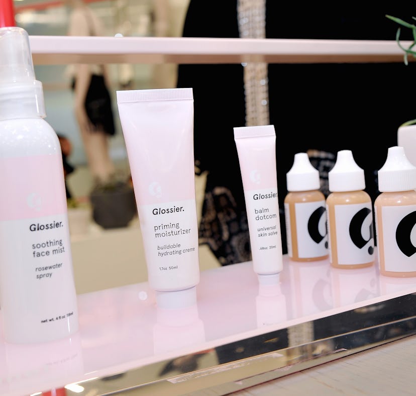 A general view at Glossier Pop-Up Shop in Monica on June 4, 2015.