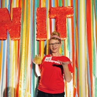 Pinterest employee Evany Thomas poses for a photo during media event in San Francisco, California on...