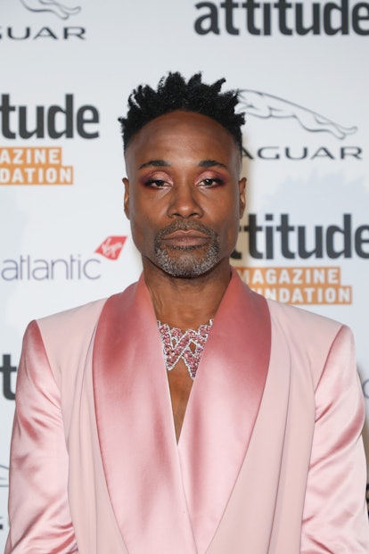 Billy Porter poses in the Winners Room at The Virgin Atlantic Attitude Awards