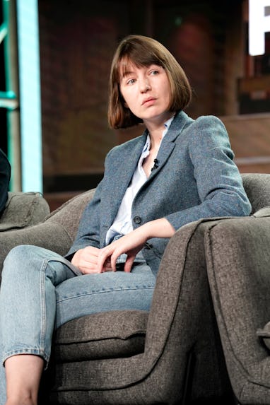 PASADENA, CALIFORNIA - JANUARY 17: Sally Rooney speaks onstage during the Hulu Panel at Winter TCA 2...