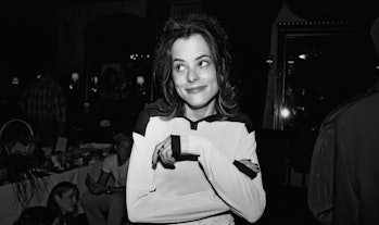 NEW YORK - MAY 1997:  Parker Posey poses for a photo at a party for the film 'Brassed Off' in May 19...