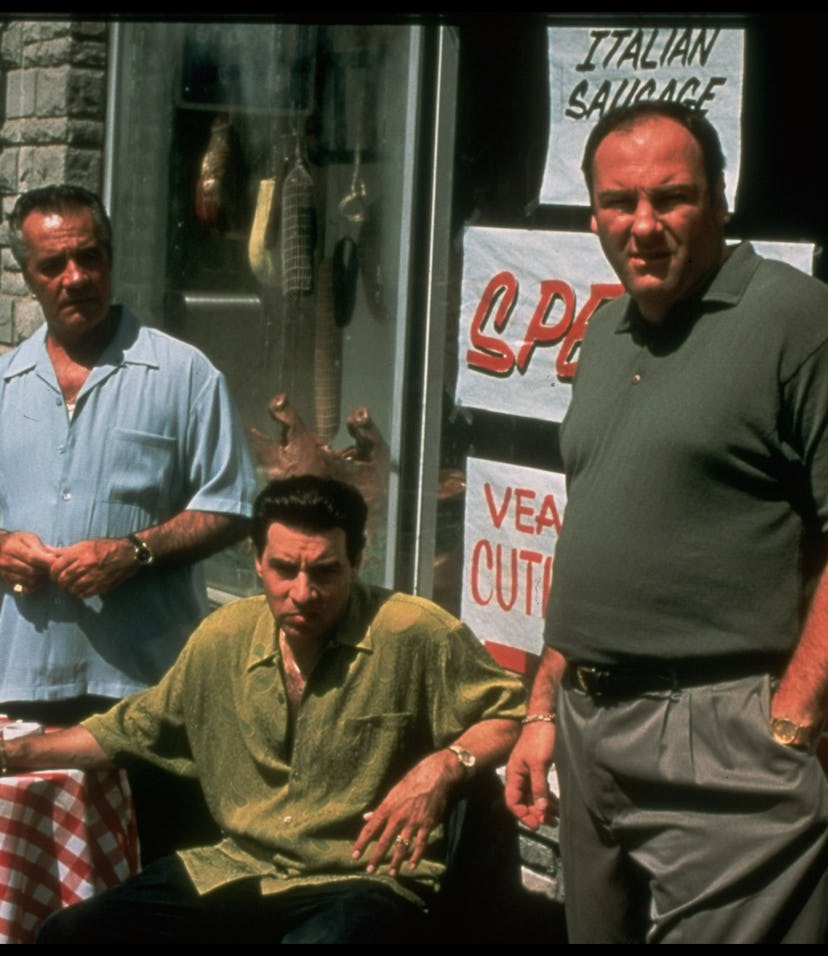 (L-R) Actors Tony Sirico, Steven Van Zandt and James Gandolfini in a publicity still for the HBO TV ...