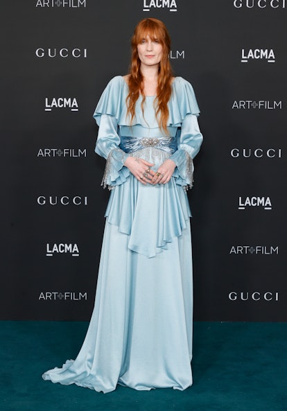 LOS ANGELES, CALIFORNIA - NOVEMBER 06: Florence Welch attends the 10th Annual LACMA ART+FILM GALA pr...