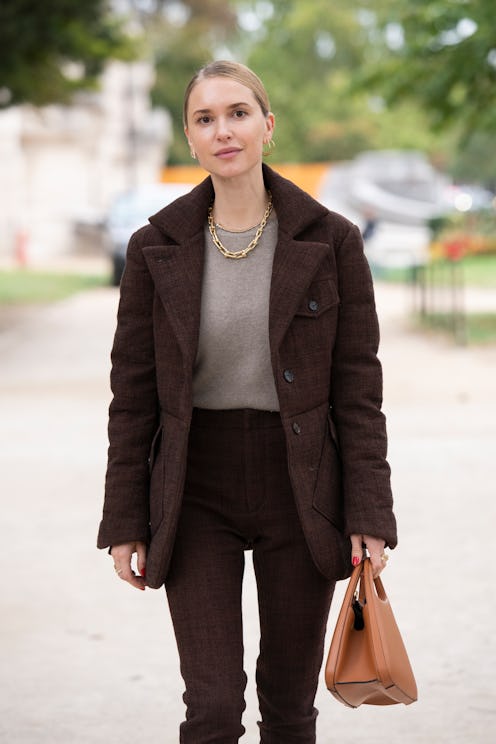 Pernille Teisbaek in a sweater