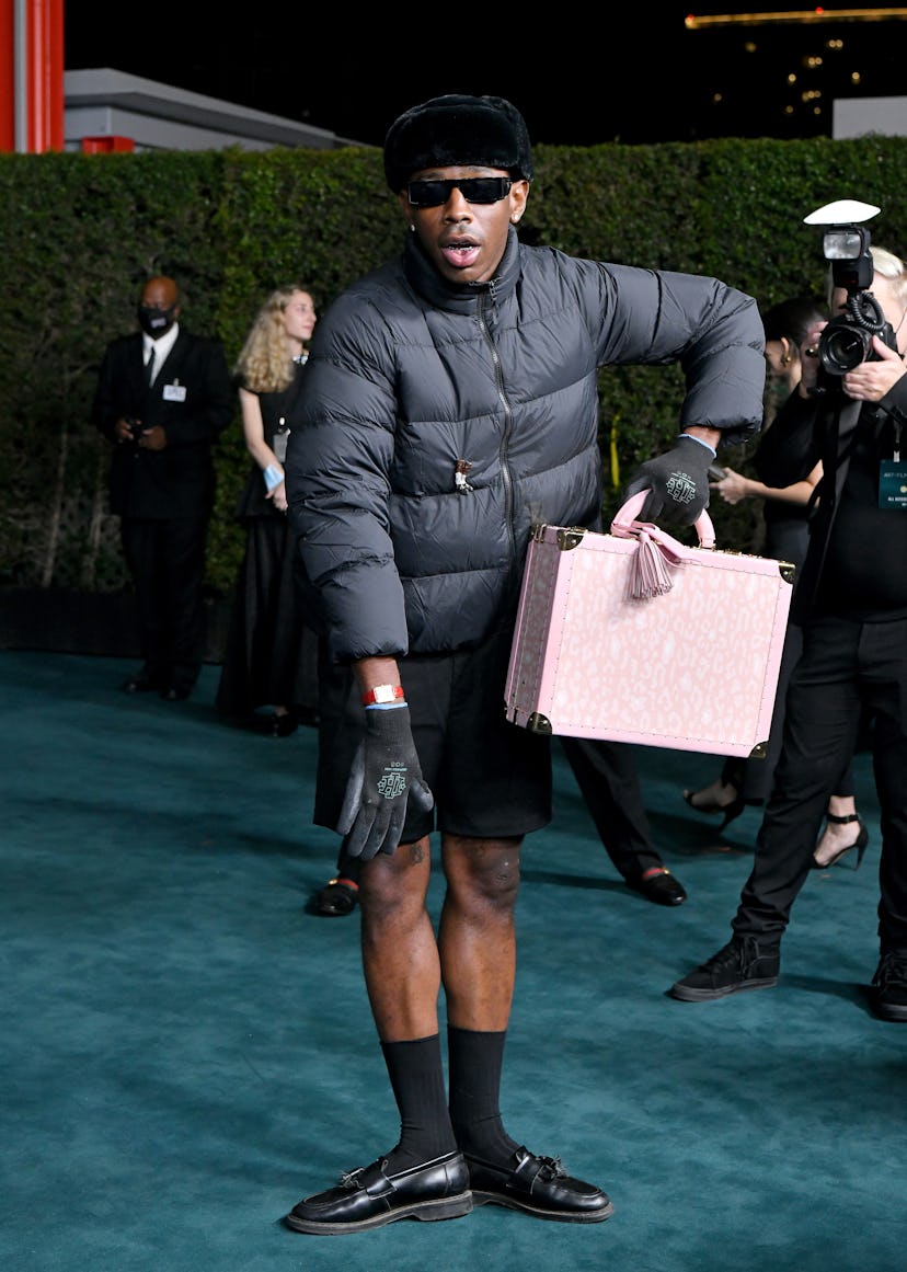 LOS ANGELES, CALIFORNIA - NOVEMBER 06: Tyler, the Creator attends the 10th Annual LACMA Art+Film Gal...