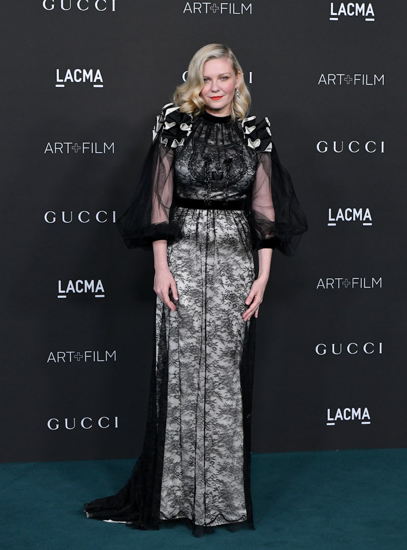 LOS ANGELES, CALIFORNIA - NOVEMBER 06: Kirsten Dunst attends the 10th Annual LACMA Art+Film Gala pre...