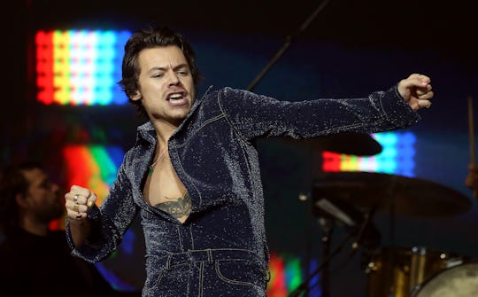 Harry Styles performs on stage during day one of Capital's Jingle Bell Ball with Seat at London's O2...