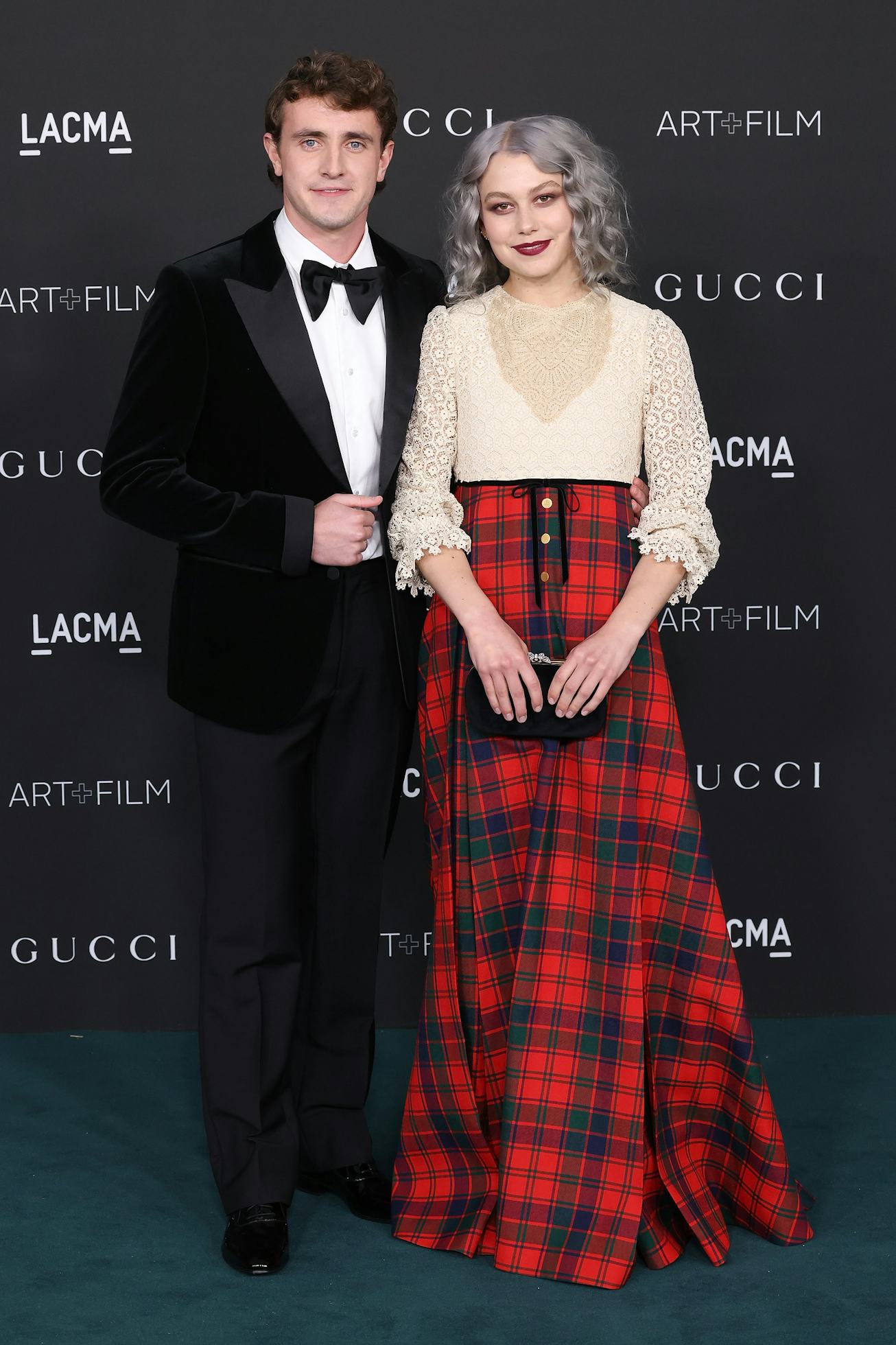 LOS ANGELES, CALIFORNIA - NOVEMBER 06: Paul Mescal and Phoebe Bridgers attend the 2021 LACMA Art + F...