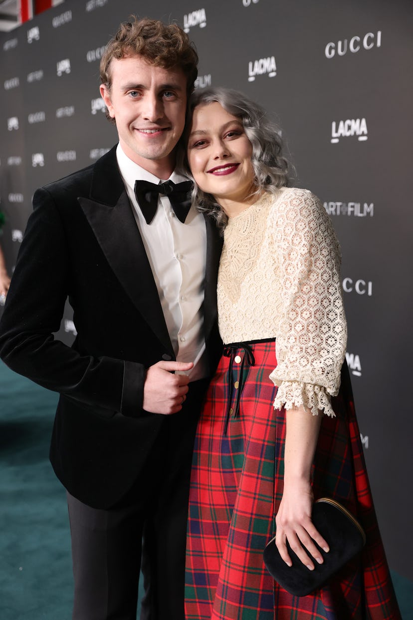 Paul Mescal, wearing Gucci, and Phoebe Bridgers, wearing Gucci, attend the 10th Annual LACMA ART+FIL...