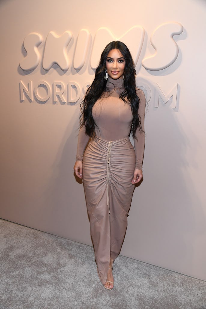 NEW YORK, NEW YORK - FEBRUARY 05:  Kim Kardashian West celebrates the launch of SKIMS at Nordstrom N...