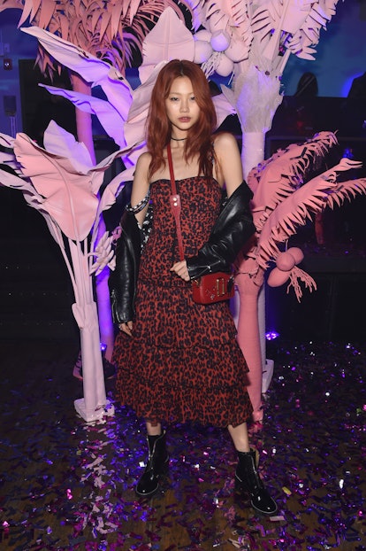 NEW YORK, NY - NOVEMBER 17:  Model Hoyeon Jung  attends as Marc Jacobs celebrates #MarcTheNight on N...