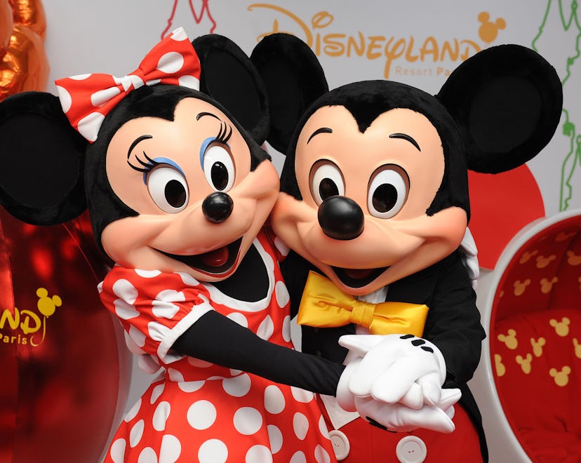 Mickey (Right) and Minnie Mouse during Mickey's Magical Party at Disneyland Paris, in France. (Pho...