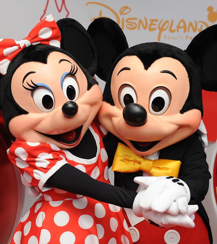 Mickey (Right) and Minnie Mouse during Mickey's Magical Party at Disneyland Paris, in France.   (Pho...
