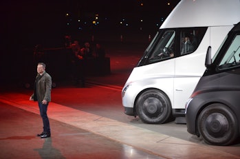 Tesla Chairman and CEO Elon Musk unveils the new 