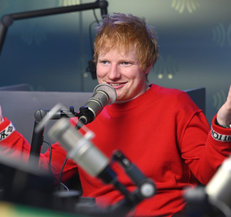 NEW YORK, NEW YORK - NOVEMBER 08: Ed Sheeran visits The SiriusXM Studios In New York City on Novembe...