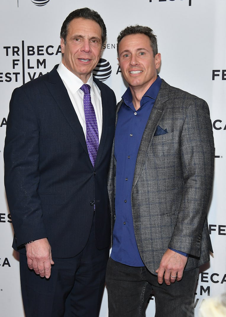 NEW YORK, NY - APRIL 26: Governor of New York Andrew Cuomo and Chris Cuomo attend a screening of "RX...