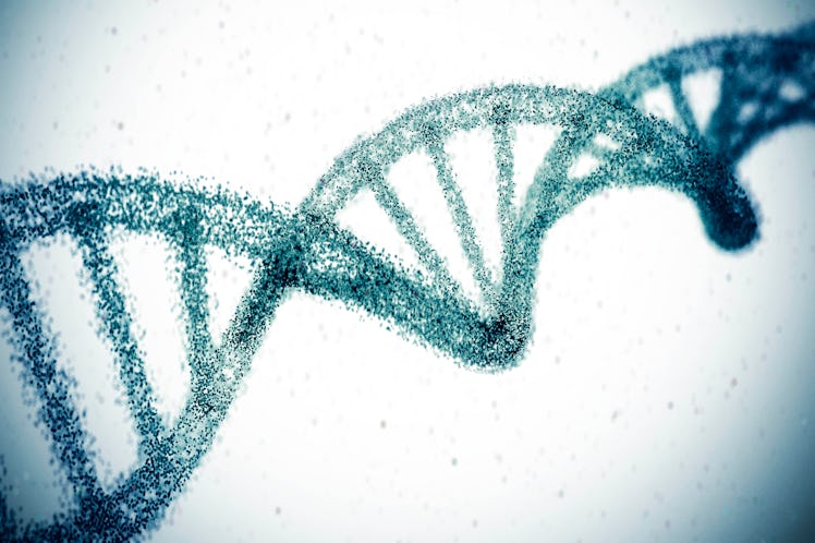 Double helix dna model background.