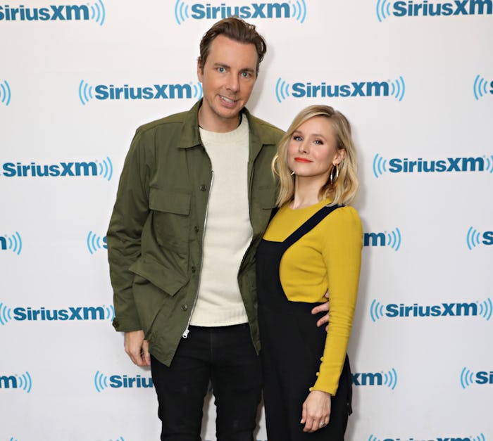 NEW YORK, NY - MARCH 22:  Actors Dax Shepard and Kristen Bell visit the SiriusXM Studios on March 22...
