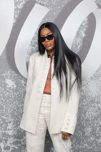 Naomi Campbell attends the Dior Men's Fall 2022 show 